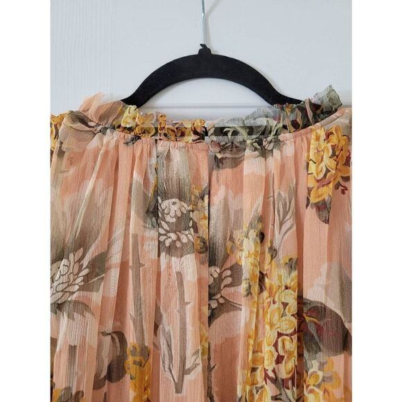 Anthropologie Amaranth Puff-Sleeved Mini Dress Not So Serious NWT Size XL - Picture 7 of 14